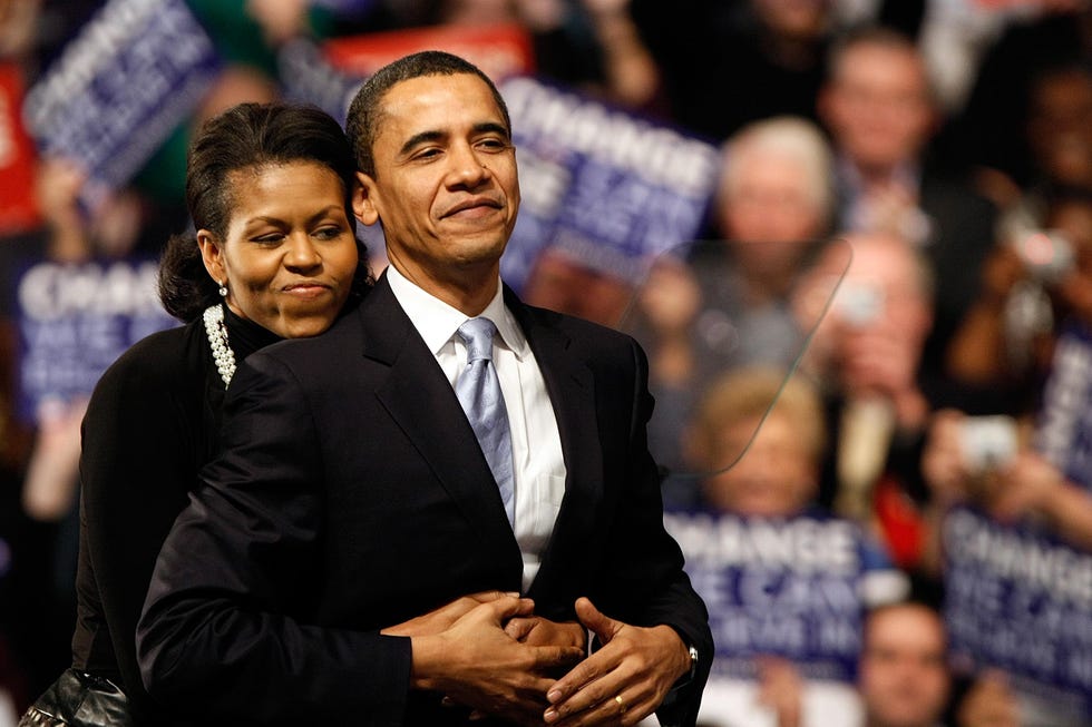 obama and supporters rally on night of new hampshire primary