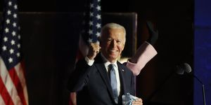 democratic presidential candidate joe biden holds election night event in delaware