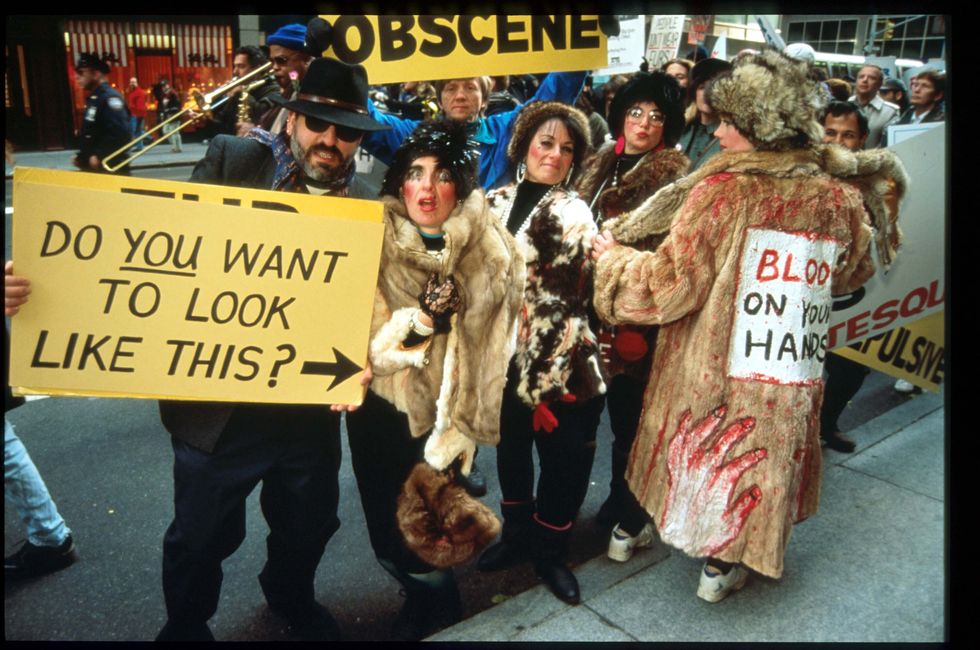 Anti-Fur Protest March In New York City