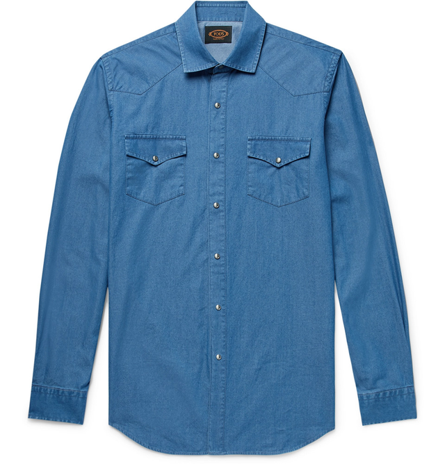 Clothing, Denim, Sleeve, Blue, Shirt, Pocket, Collar, Outerwear, Button, Textile, 