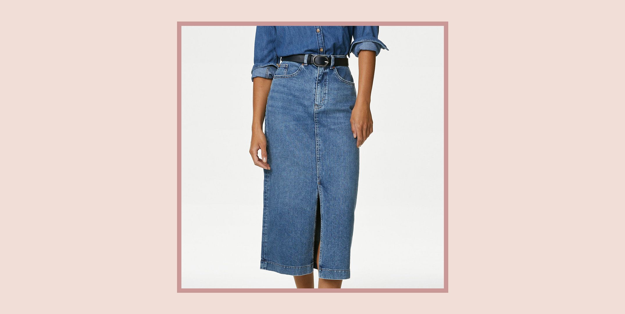 Denim skirts at 2024 marks and spencer