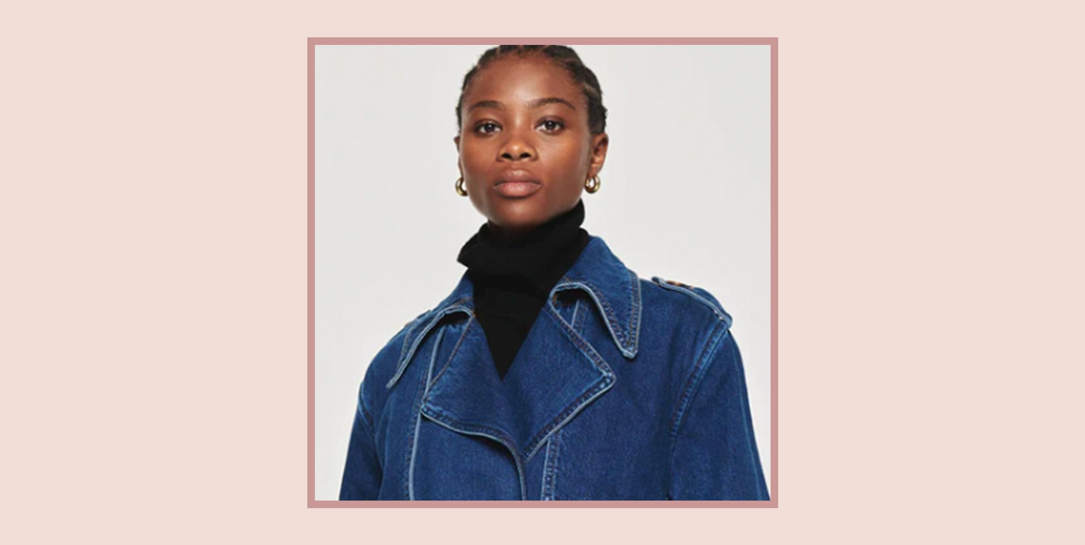 Jean jacket sale trench coat