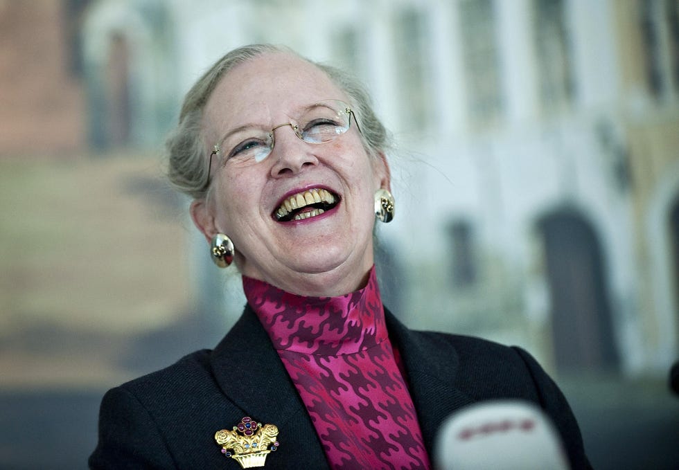denmark's queen margrethe smiles as she