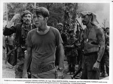 martin sheen and frederic forrest in 'apocalypse now'