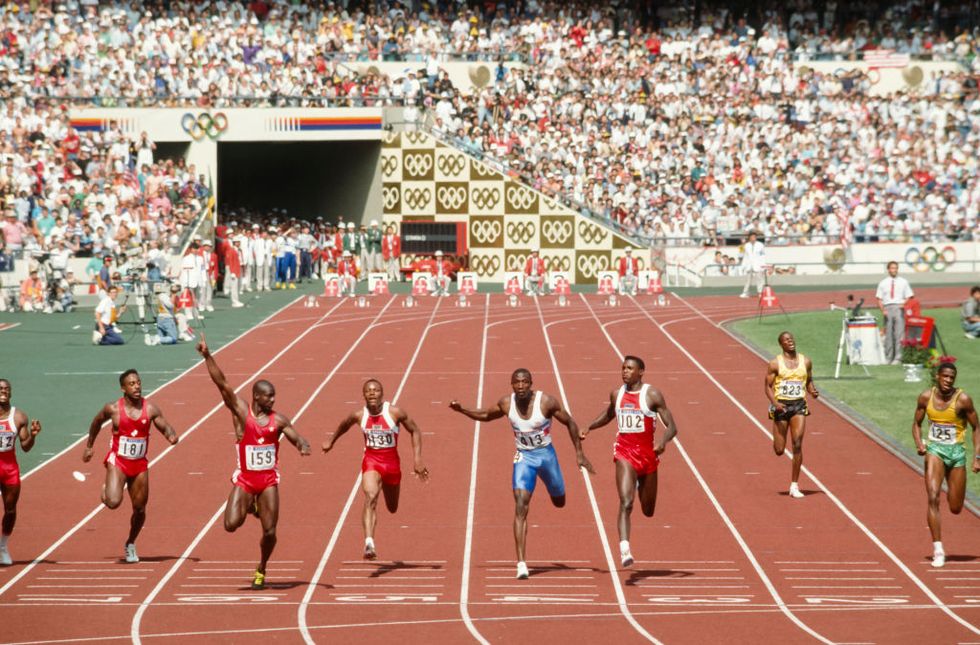 1988 olympics men's 100 meter