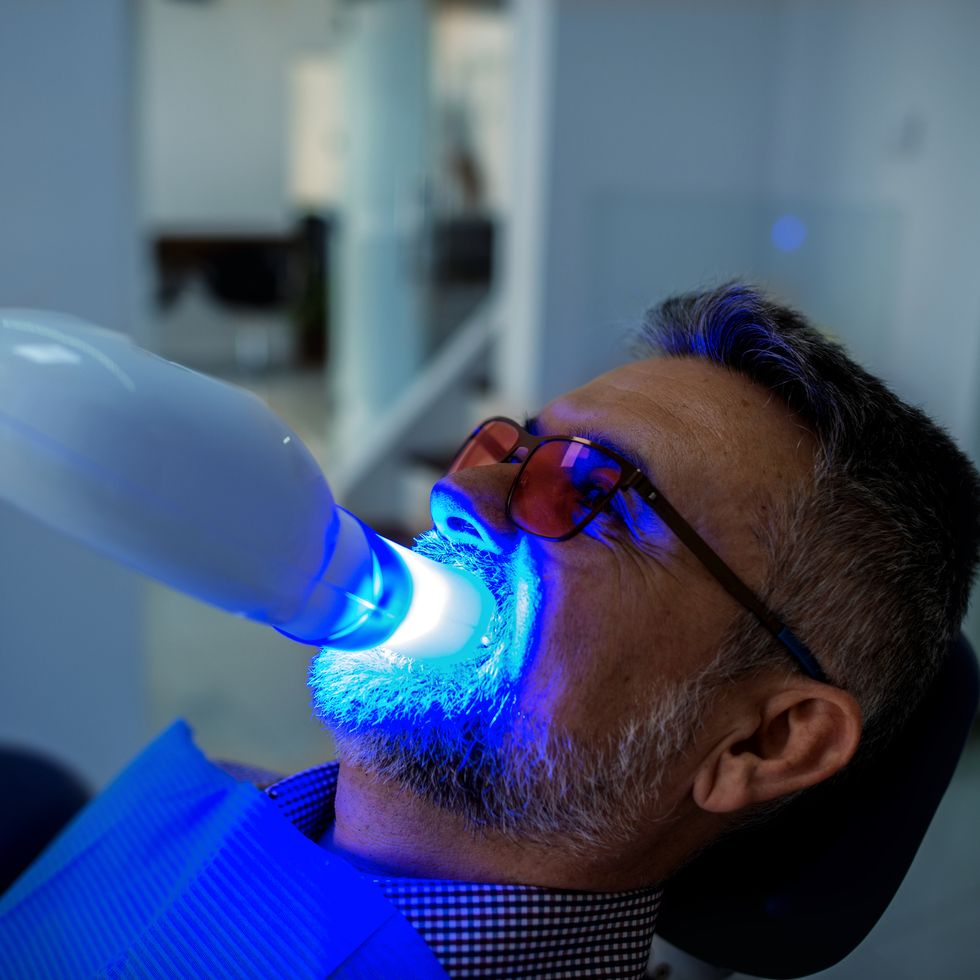 dentistry dentist working teeth whitening dental medical process