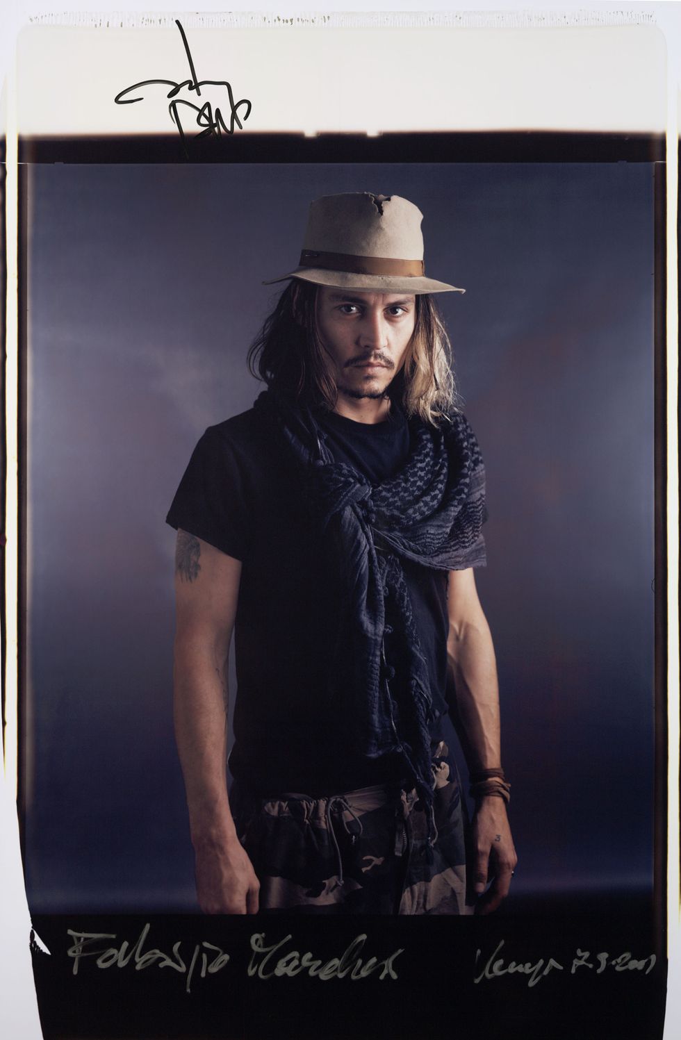 Johnny Depp Giant Polaroid