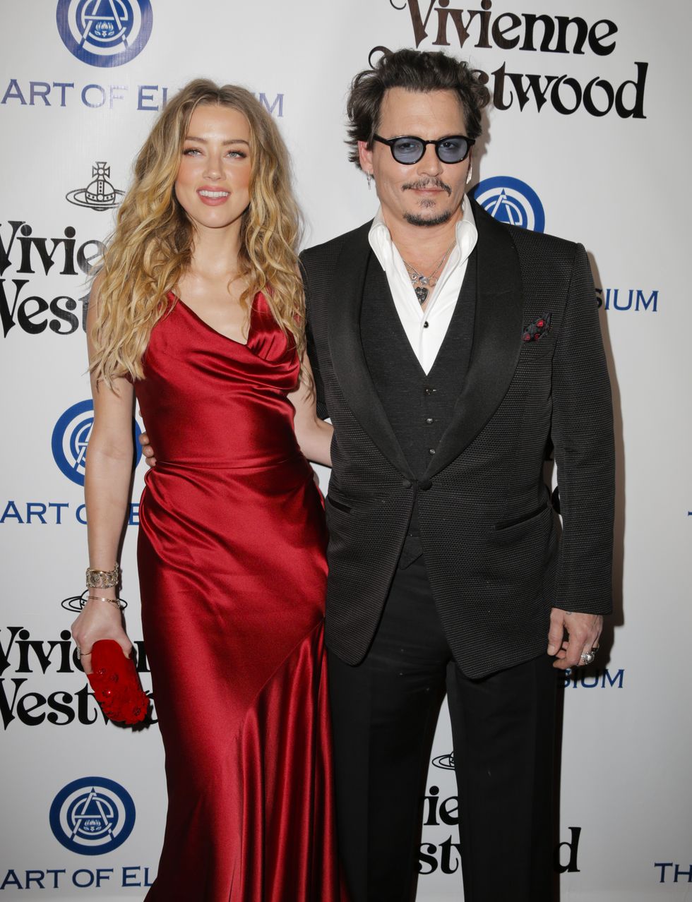 culver city, ca january 09 actors amber heard l and johnny depp attend the art of elysium 2016 heaven gala presented by vivienne westwood andreas kronthaler at 3labs on january 9, 2016 in culver city, california photo by alison buckgetty images