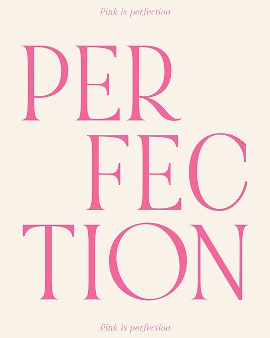 desenio poster 50x70 pink is perfection
