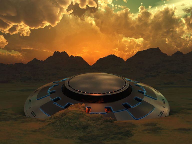 desert crash site of ufo