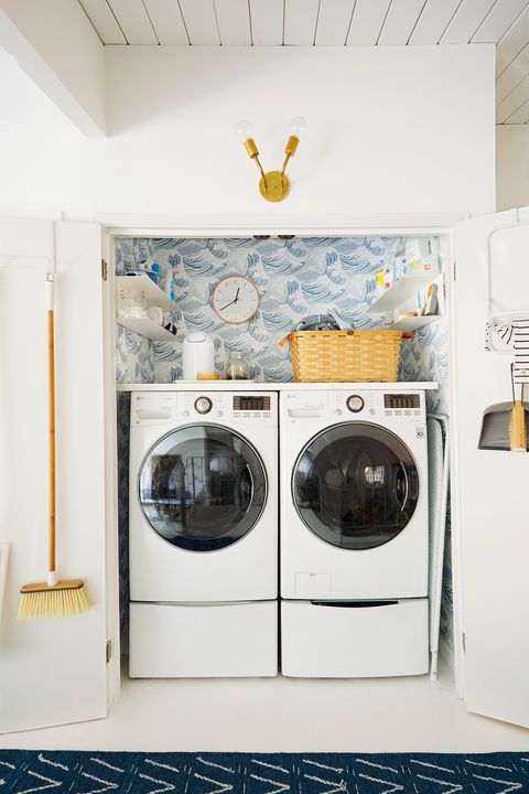 room, laundry room, washing machine, clothes dryer, major appliance, tile, laundry, home appliance, interior design, furniture,