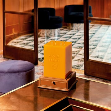 design olfattivo, candele acqua di parma leather collection