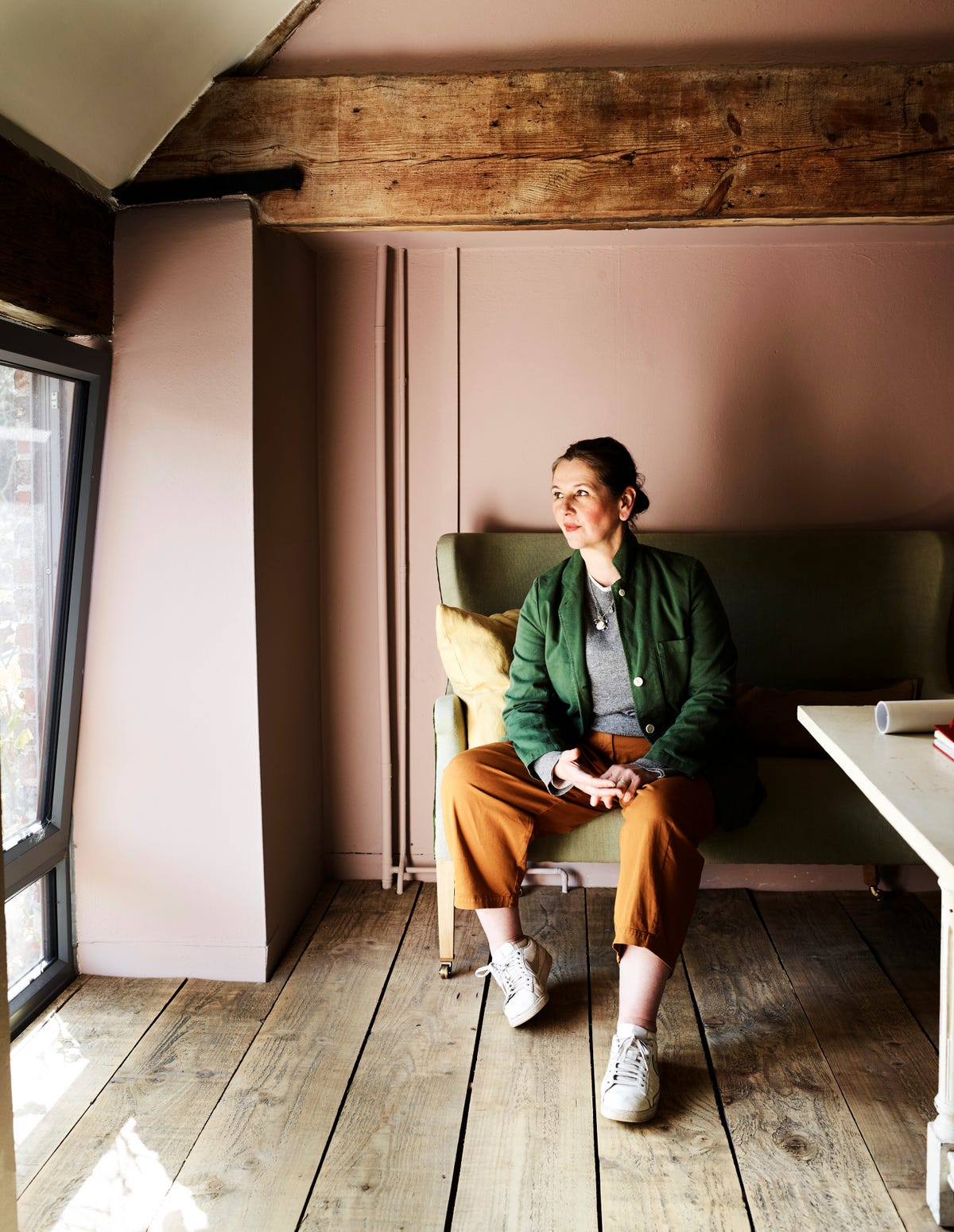 Uncover the hidden beauty of an 18th-century flint barn in East Sussex, reimagined by a designer