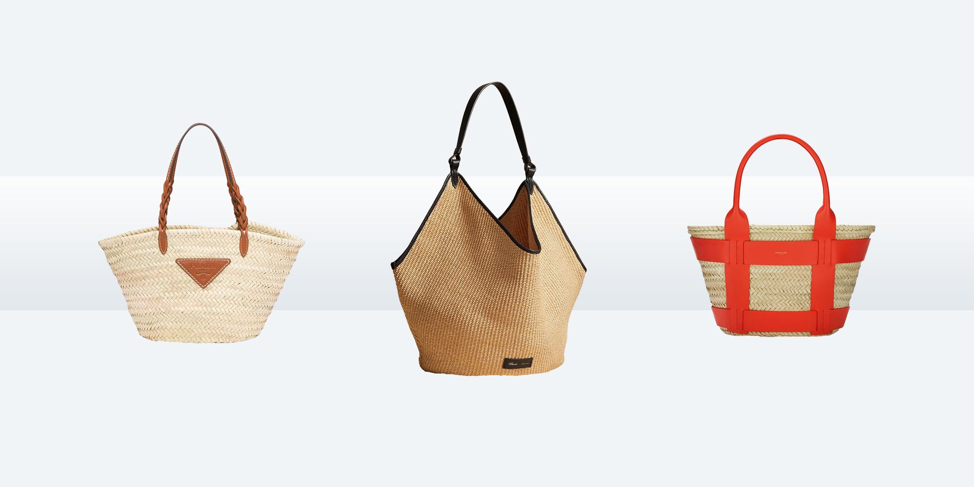 designer straw tote