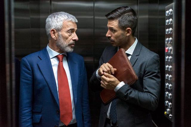 Imanol Arias y Hugo Silva en 'Despido procedente'