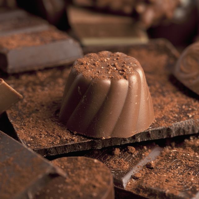 detail of a pile of chocolates
