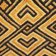detail of african kasai velvet tapestry woven by kuba tribe