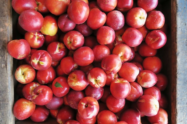 Detail Shot Of Nectarines