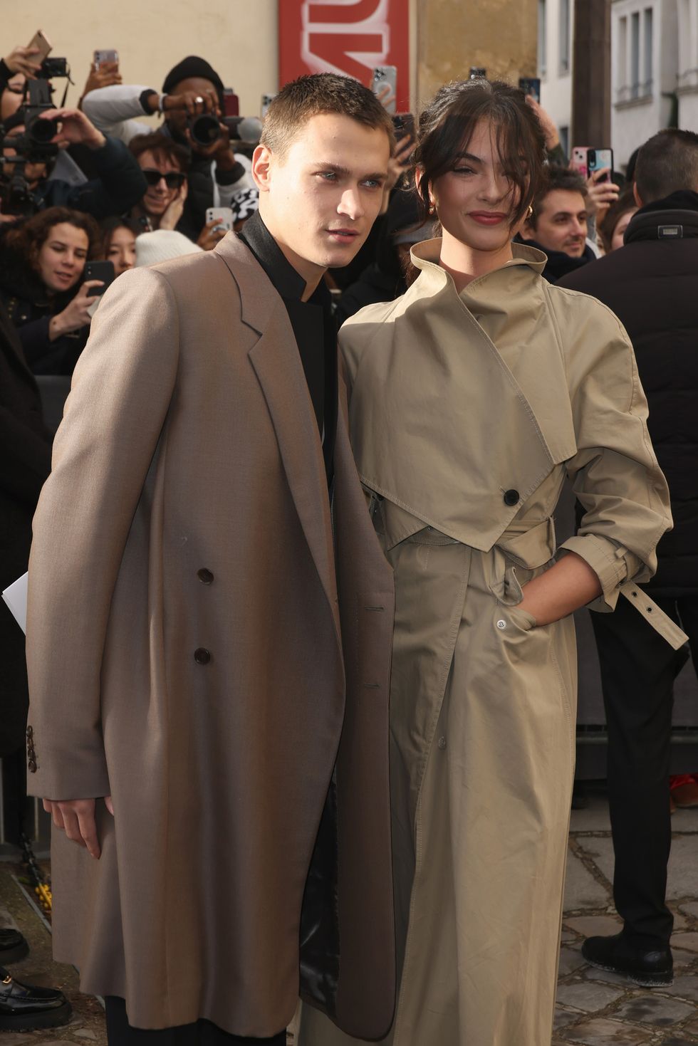 paris, france january 22 saul nanni and deva cassel attend the christian dior haute couture springsummer 2024 show as part of paris fashion week on january 22, 2024 in paris, france photo by marc piaseckiwireimage