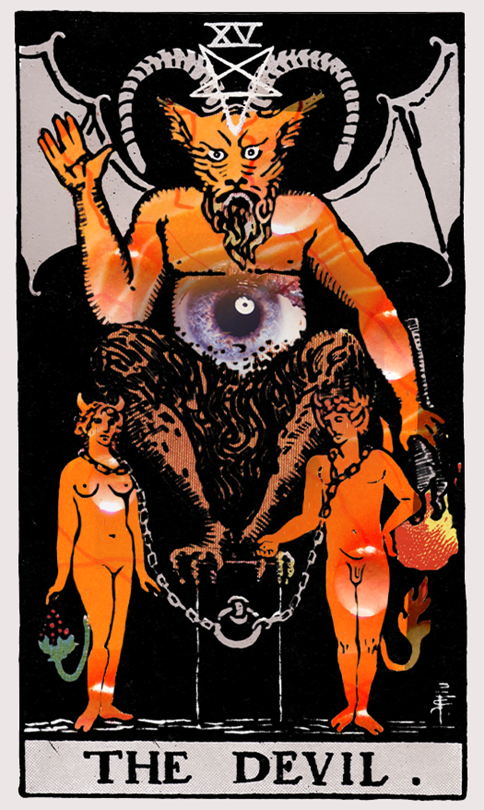 The devil tarot card