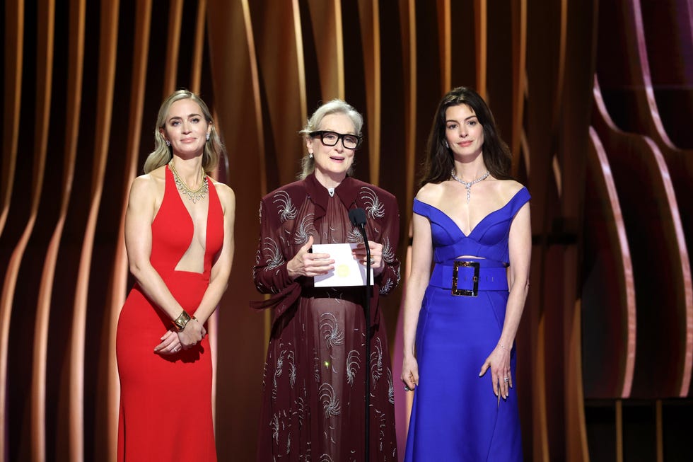 emily blunt, meryl streep and anne hathaway