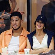 new york, new york   september 11 kendall jenner and boyfriend devin booker watch carlos alcaraz of spain against casper ruud of norway in the final of the mens singles at the usta billie jean king national tennis center on september 11, 2022 in new york city photo by freytpngetty images