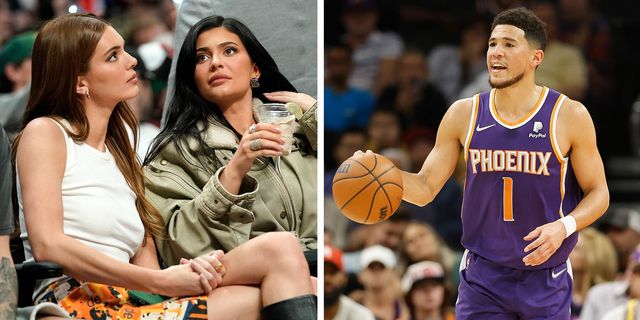 Devin Booker and Kylie Jenner play arcade hoops in new video