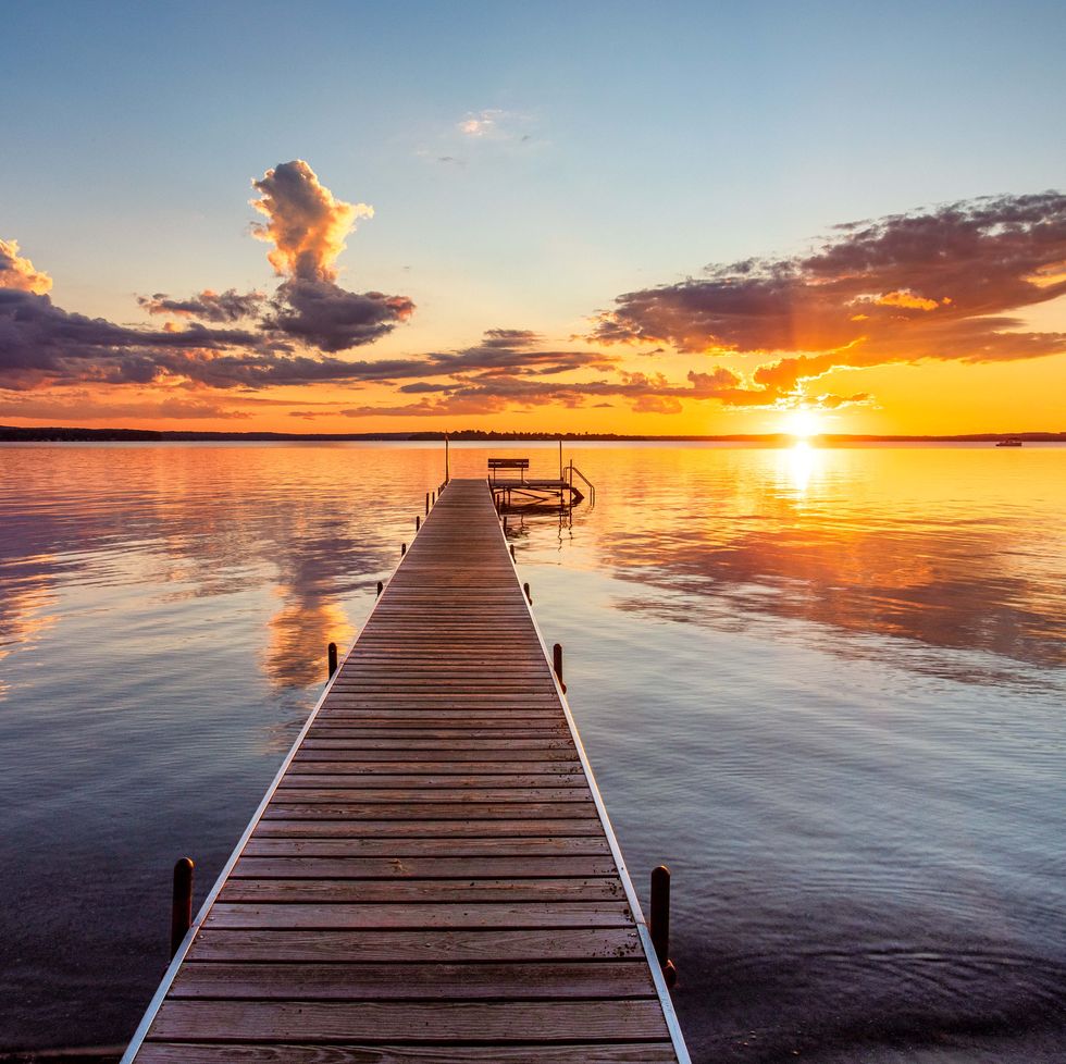 smartest birth months, dewitt landing golden refection's sunset