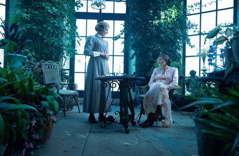 joely richardson as mrs bolton, emma corrin as lady constance