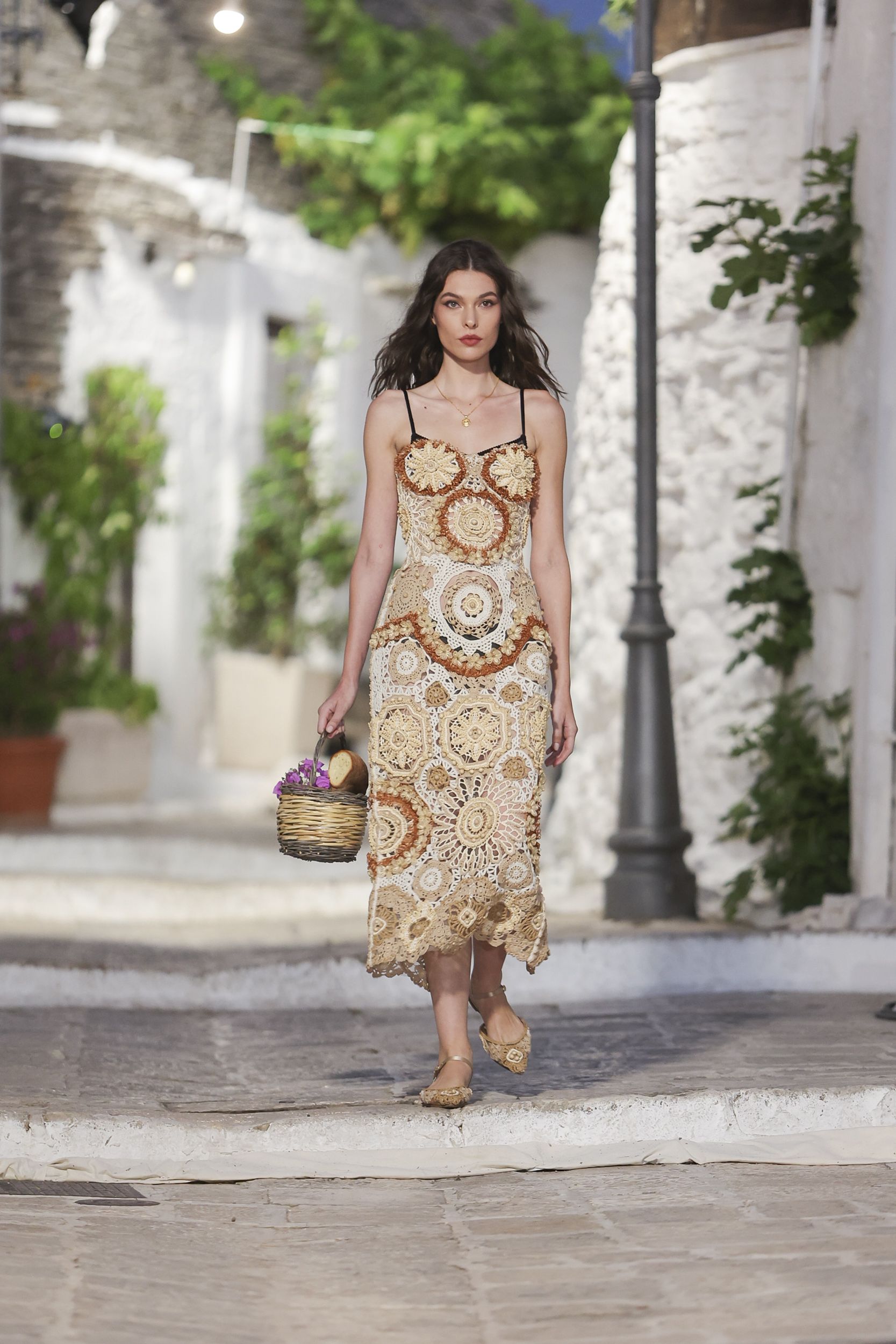 Dolce & Gabbana Alta Moda Trades Crystals for Crochet