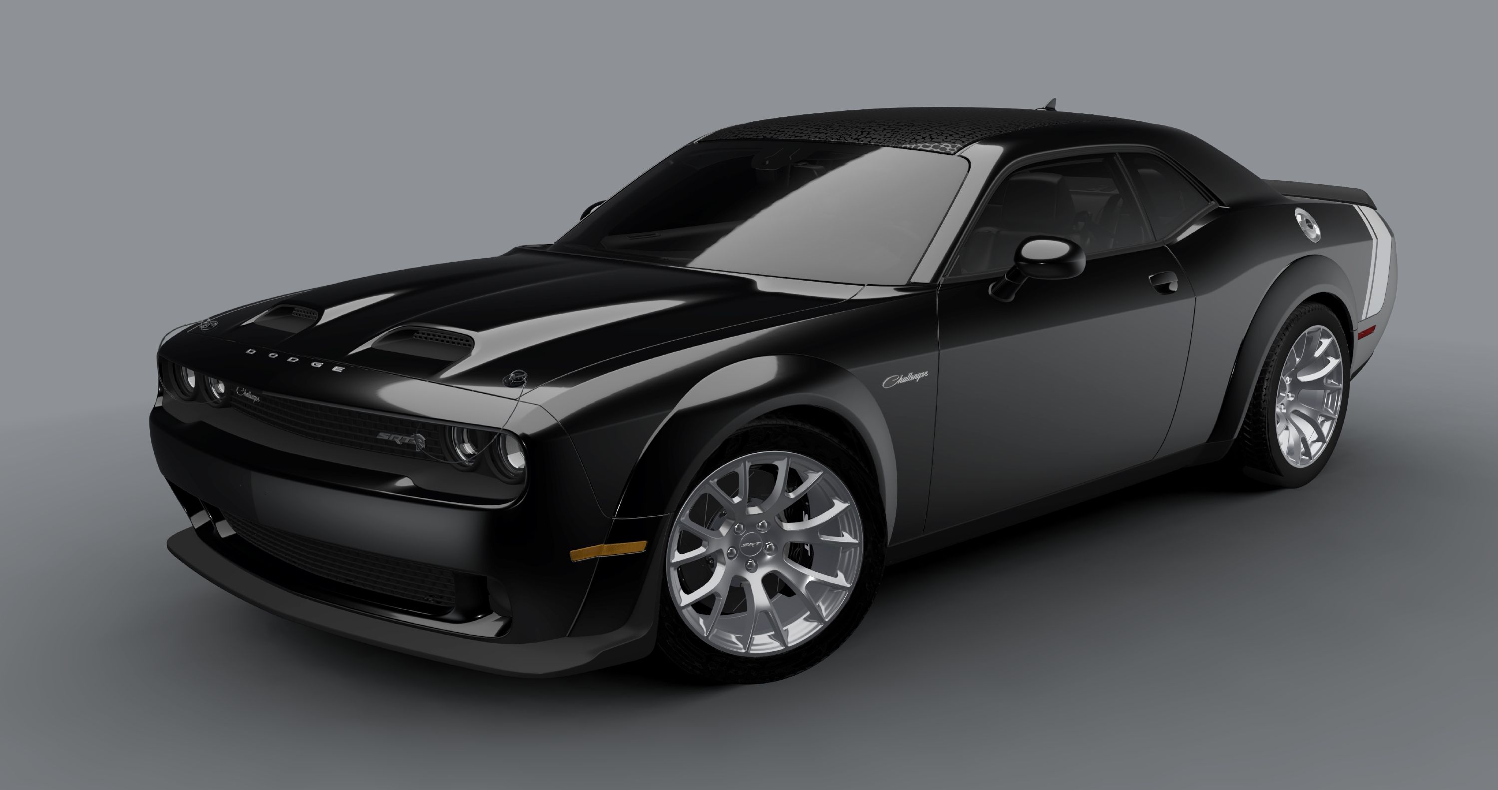 A black store charger car