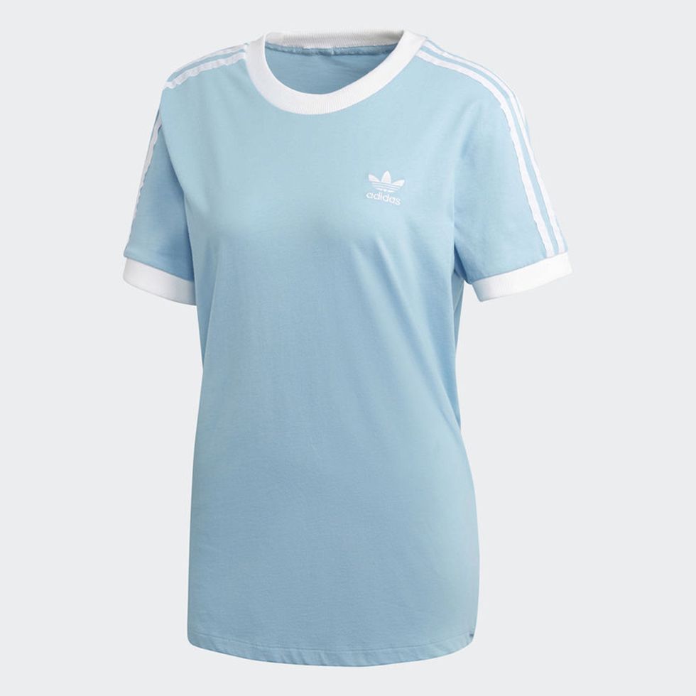 T-shirt, Clothing, White, Blue, Active shirt, Turquoise, Sleeve, Aqua, Product, Sportswear, 