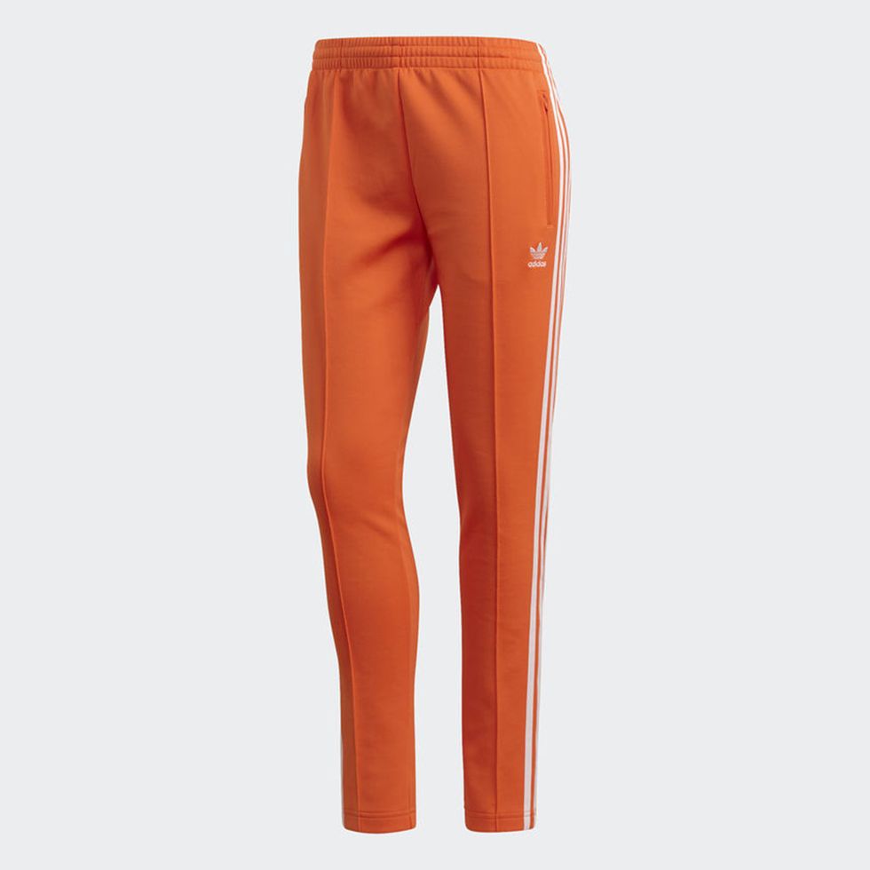 Clothing, Orange, Active pants, Sportswear, Trousers, Pocket, sweatpant, Leg, 
