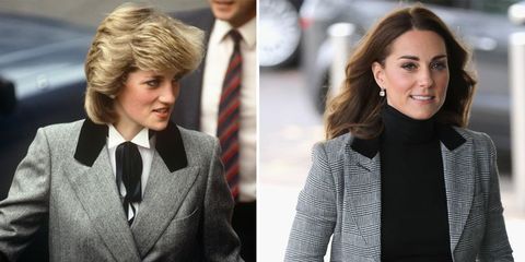 Princess Diana and Princess Kate