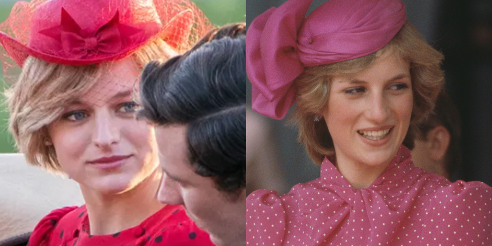 Princess Diana's Outfits & Fashion Recreated on The Crown in Side-by ...