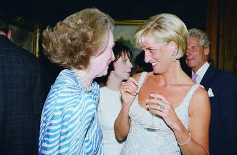Diana, Princess of Wales at a private viewing and reception