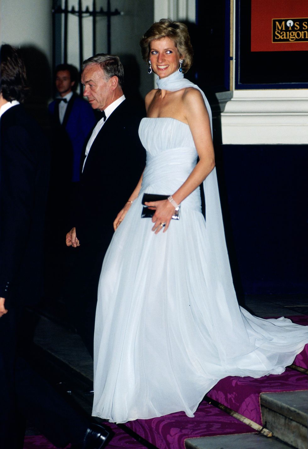 diana, princess of wales at the theatre royal drury lane for