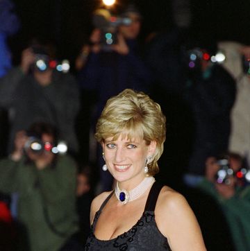 diana, princess of wales attending a gala evening in aid of