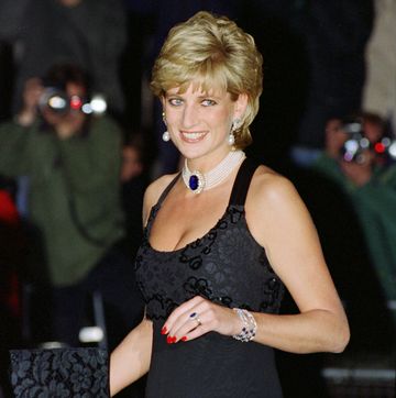 diana, princess of wales attending a gala evening in aid of