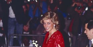 diana, princess of wales attend the premiere of when harry met sally