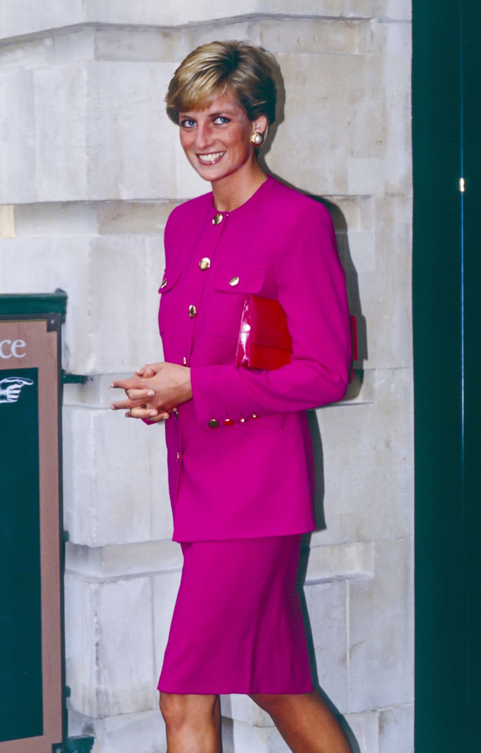 diana, princess of wales on a visit to the theatre museum in covent garden
