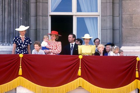 Diana, Princess of Wales,Prince Harry,Princess Anne,Trooping the Colour