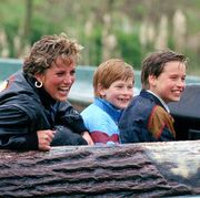 diana, william and harry at thorpe park