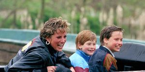 Diana, William & Harry At Thorpe Park