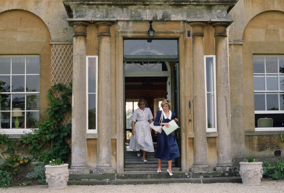 Diana, Princess of Wales with Anne Beckwith-Smith, her Lady-