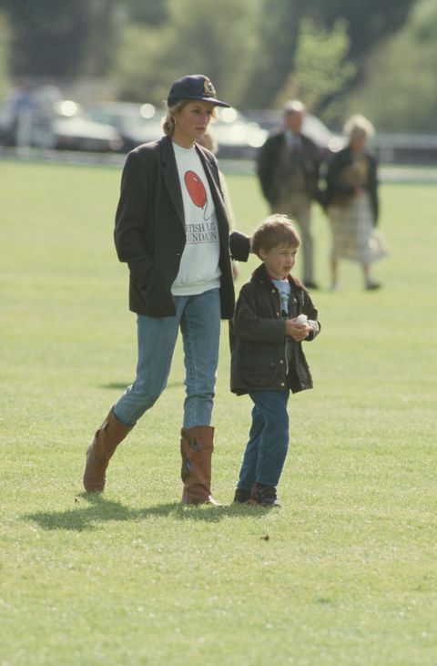 diana and william at polo