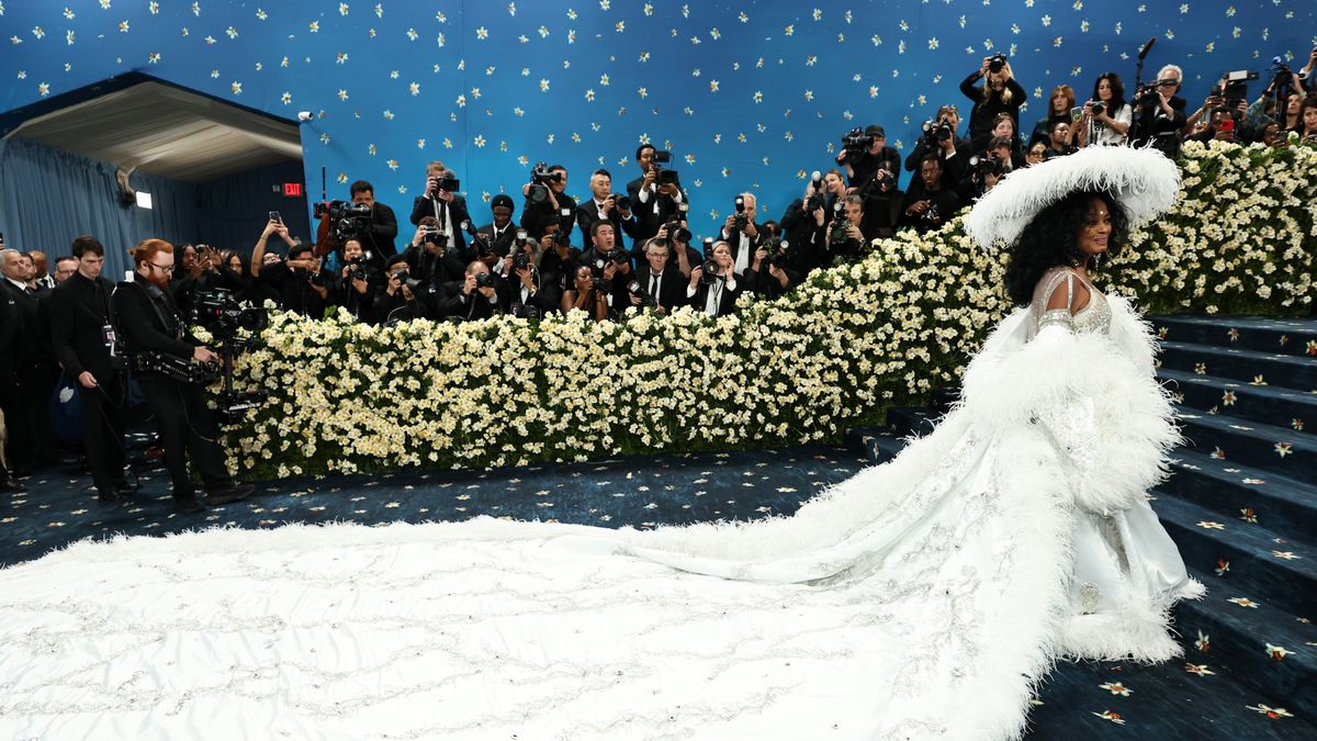 the 2025 met gala celebrating "superfine: tailoring black style" arrivals
