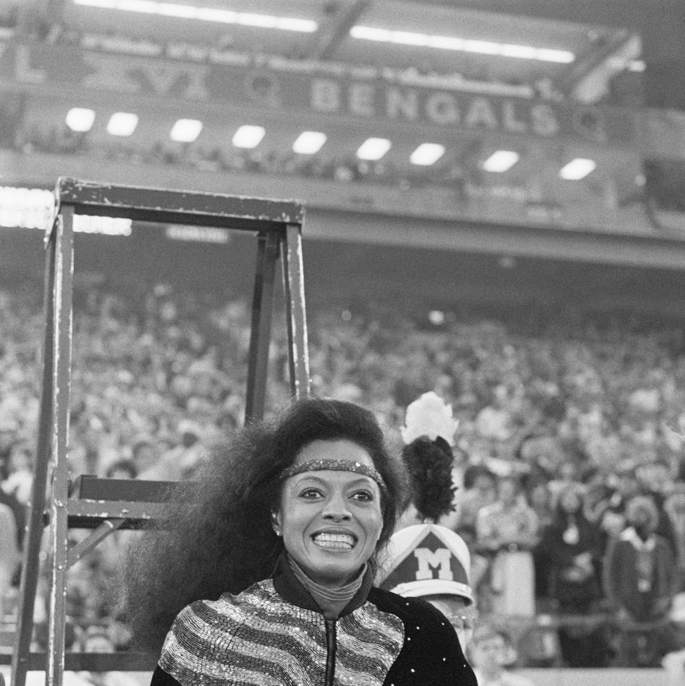 1982 diana ross super bowl xvi pontiac silverdome