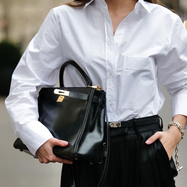 Paris Black Leather Button Up Dress