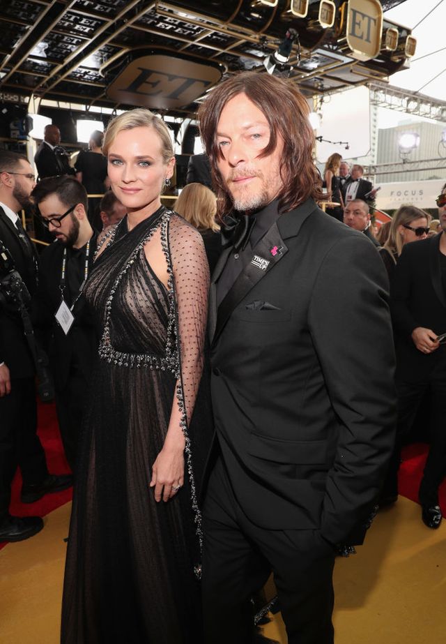 Diane Kruger and Norman Reedus at the 75th Annual Golden Globe Awards